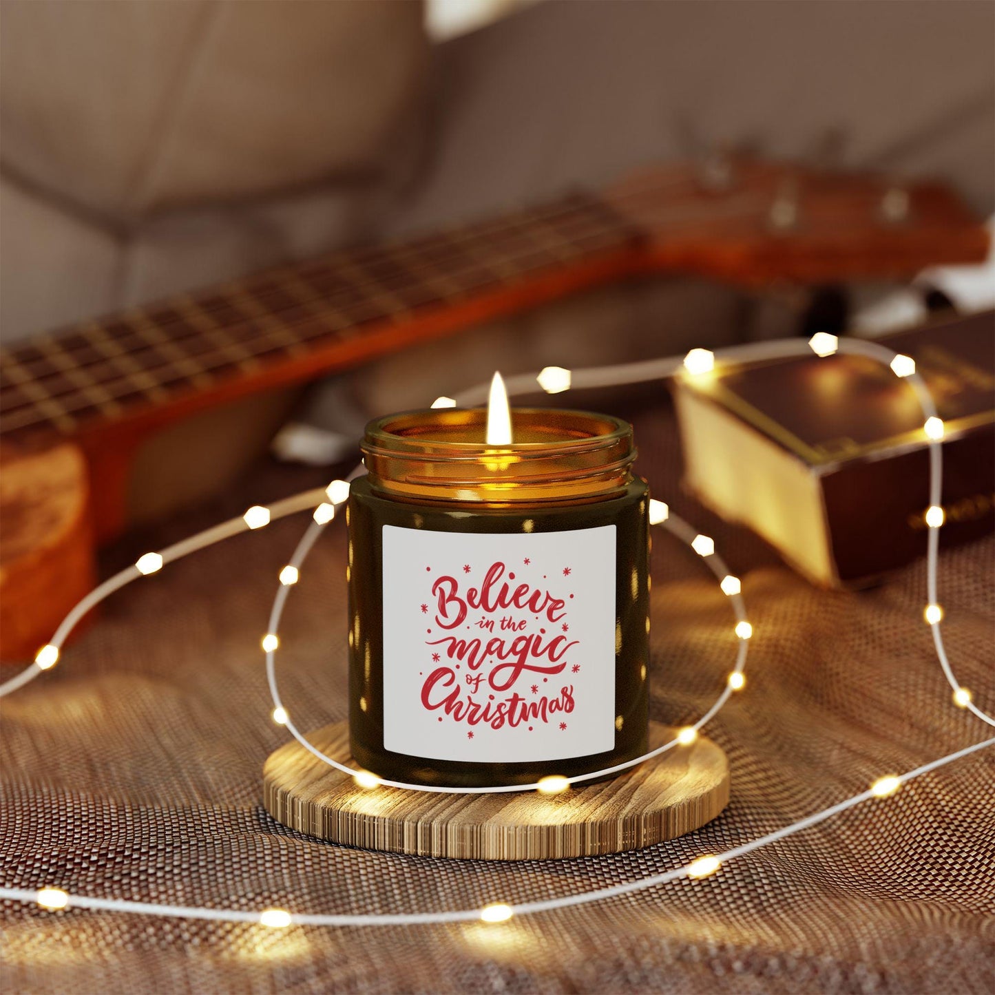 Believe in the Magic of Christmas Candle | Coconut Apricot Wax