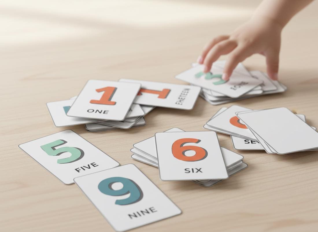 20 Number Flashcards for Kids, 1-20 Counting Cards, Montessori Math Materials, Preschool Learning , Toddler Number , Digital Download