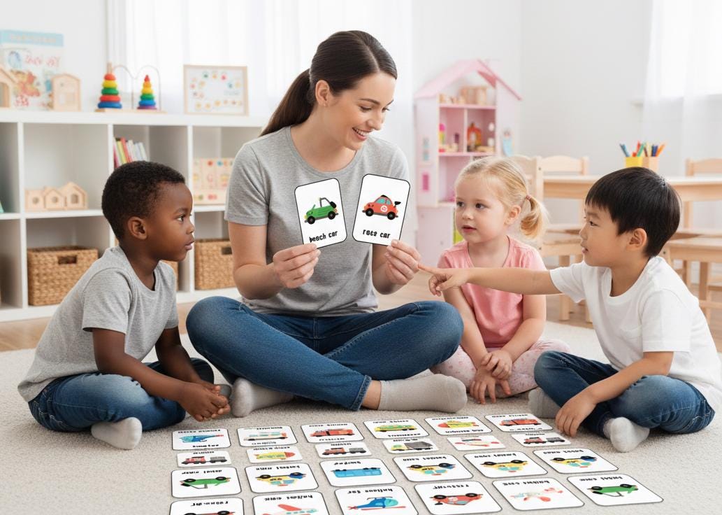 Transportation Flashcards for Toddlers, 16 Vehicle Learning Cards, Montessori Educational Toys, Kids Wall Art, Instant Digital Download