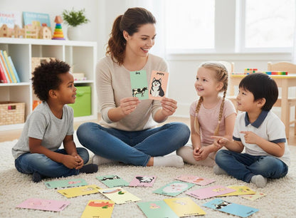 Animal and Baby Animal Flashcards | 14 Montessori Toddler Learning Cards | Mommy and Baby Matching Game | Digital Download PDF