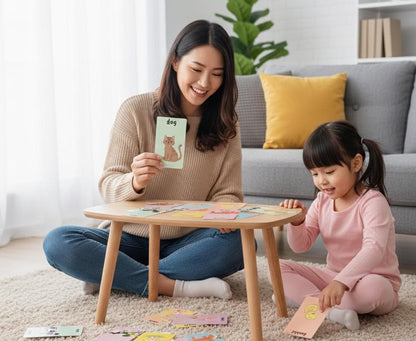 Animal and Baby Animal Flashcards | 14 Montessori Toddler Learning Cards | Mommy and Baby Matching Game | Digital Download PDF