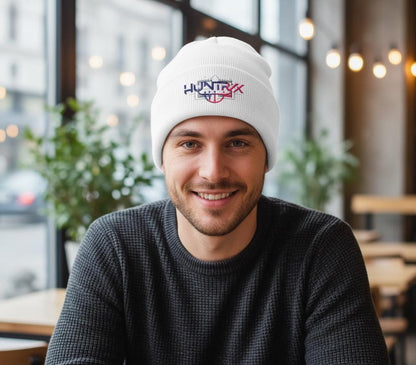 Huntrix logo embroidered Beanie | K-POP Knit Hat | K-POP Demon Hunters Embroidered Beanie | K-POP Logo Embroidered Hat
