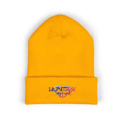 Huntrix logo embroidered Beanie | K-POP Knit Hat | K-POP Demon Hunters Embroidered Beanie | K-POP Logo Embroidered Hat