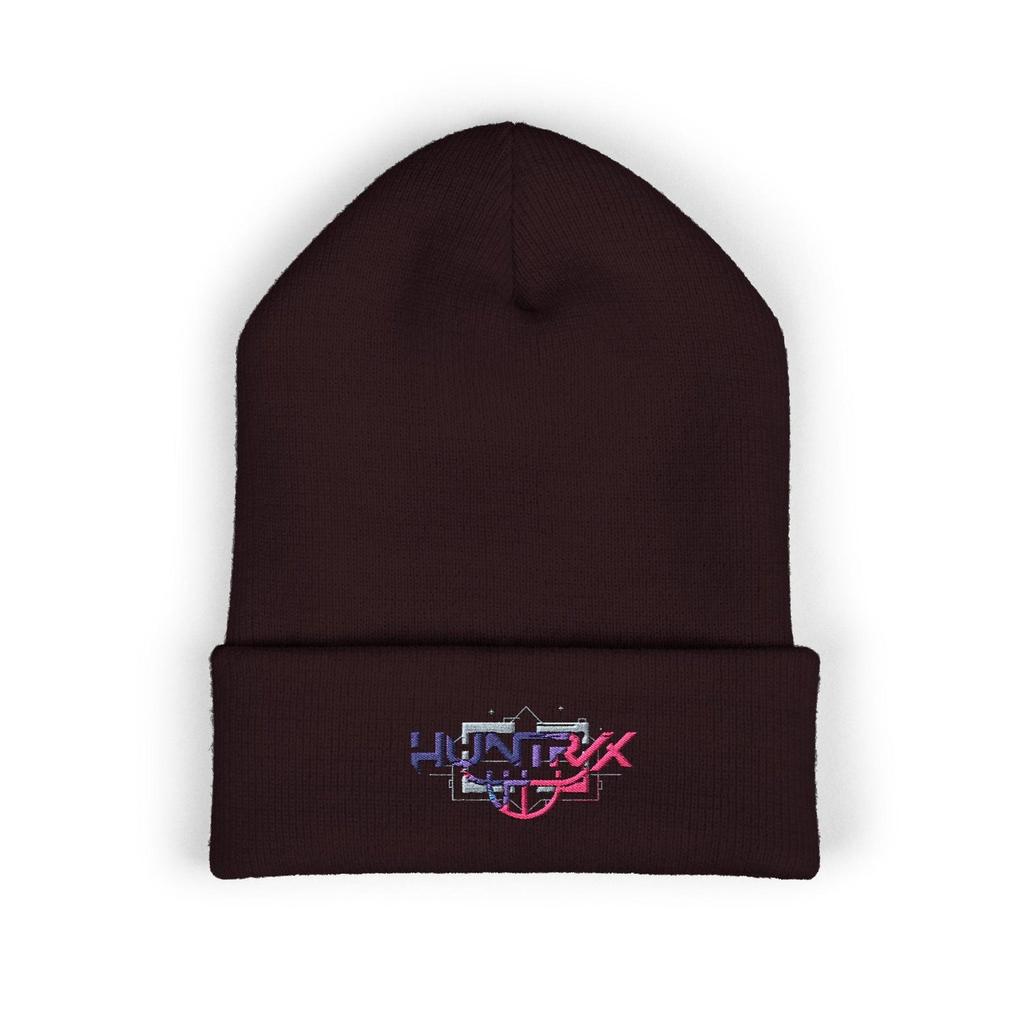 Huntrix logo embroidered Beanie | K-POP Knit Hat | K-POP Demon Hunters Embroidered Beanie | K-POP Logo Embroidered Hat