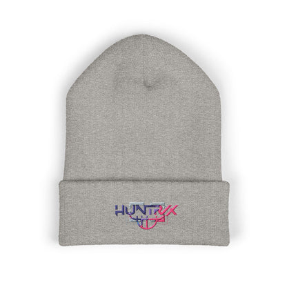 Huntrix logo embroidered Beanie | K-POP Knit Hat | K-POP Demon Hunters Embroidered Beanie | K-POP Logo Embroidered Hat