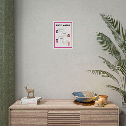 Magic Words Rolled Poster | Educational Classroom Manners Chart