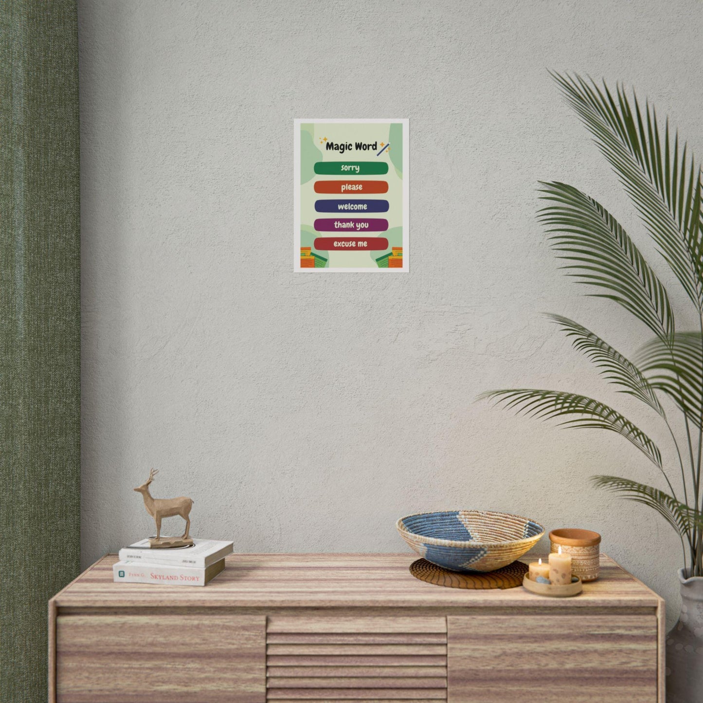 Magic Words poster Rolled Poster | sorry please welcome thank you excuse me