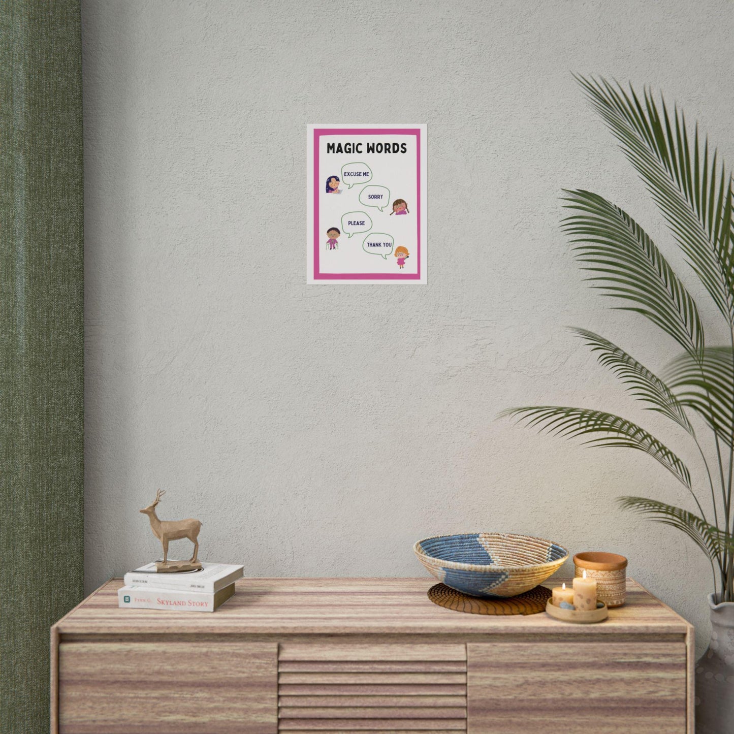 Magic Words Rolled Poster | Educational Classroom Manners Chart