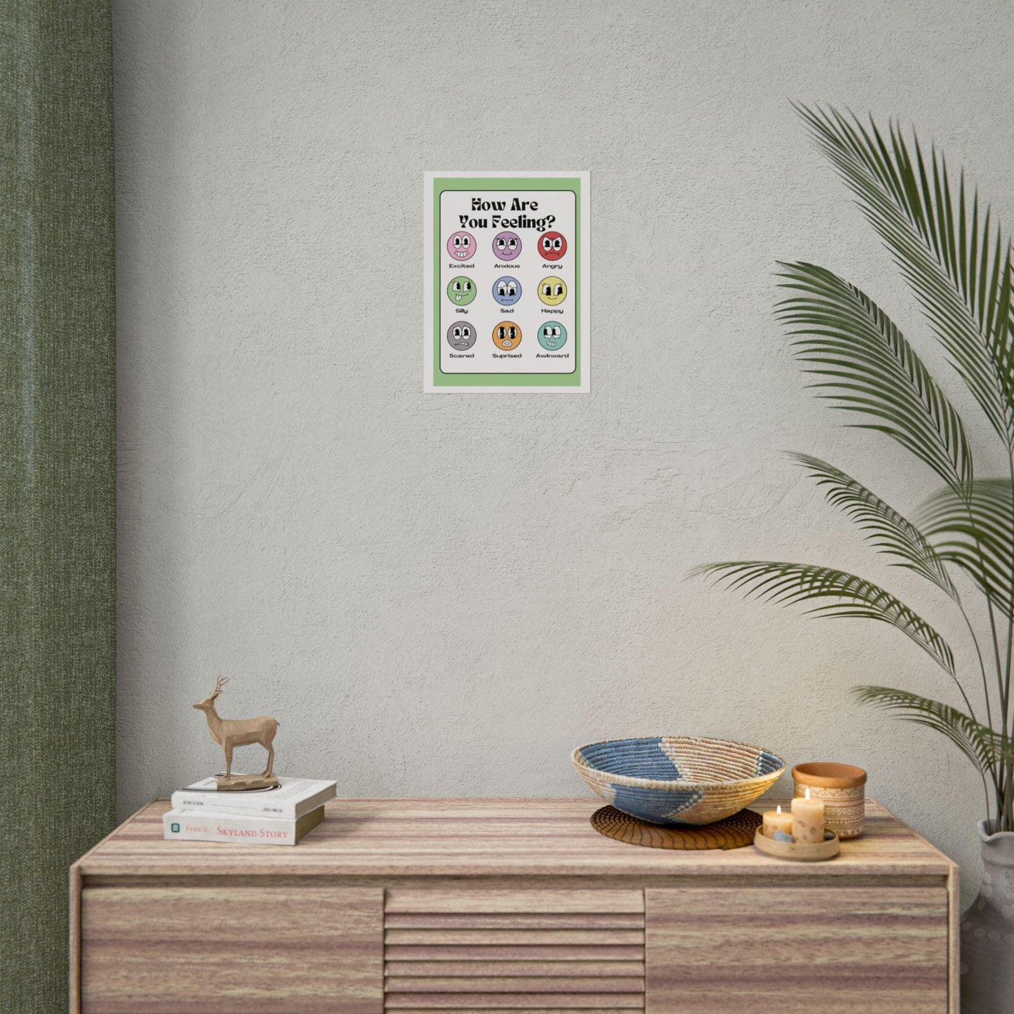 How Are You Feeling? Emotions Chart Poster | Rolled Poster