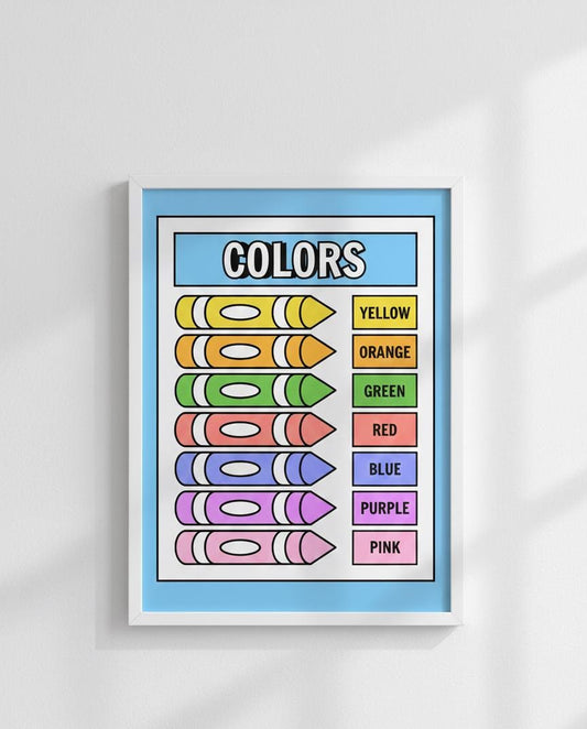 Colors Crayons Poster | Rolled Posters