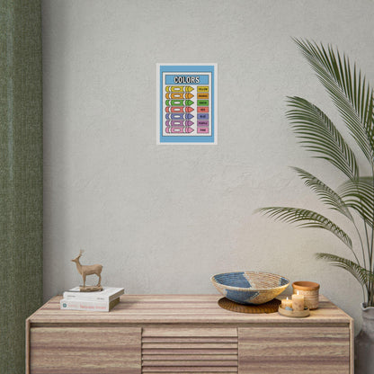 Colors Crayons Poster | Rolled Posters