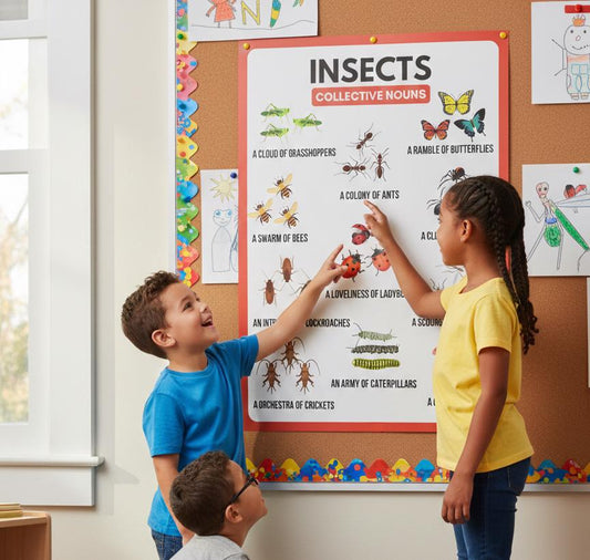 Insects Collective Nouns Rolled Posters | Educational Classroom Poster
