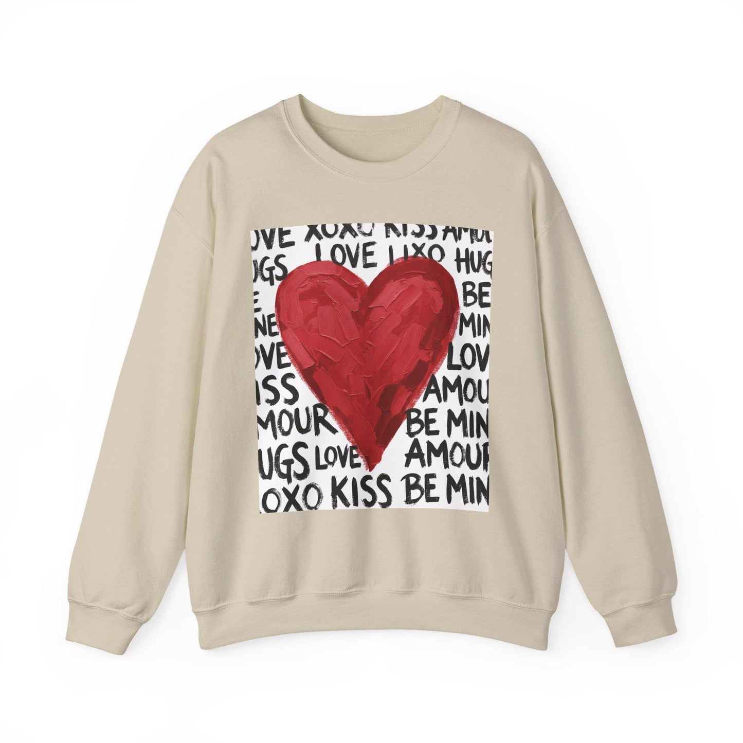 Retro Love Heart Sweatshirt | Love Sweatshirt |  Retro Valentines Day Sweatshirt |  Preppy Valentines Day Sweatshirt  |  Xoxo Sweatshirt