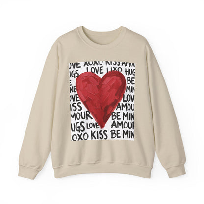 Retro Love Heart Sweatshirt | Love Sweatshirt |  Retro Valentines Day Sweatshirt |  Preppy Valentines Day Sweatshirt  |  Xoxo Sweatshirt