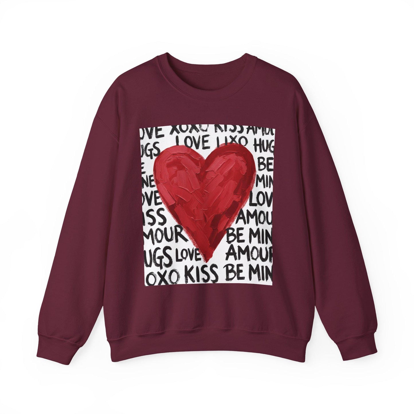 Retro Love Heart Sweatshirt | Love Sweatshirt |  Retro Valentines Day Sweatshirt |  Preppy Valentines Day Sweatshirt  |  Xoxo Sweatshirt