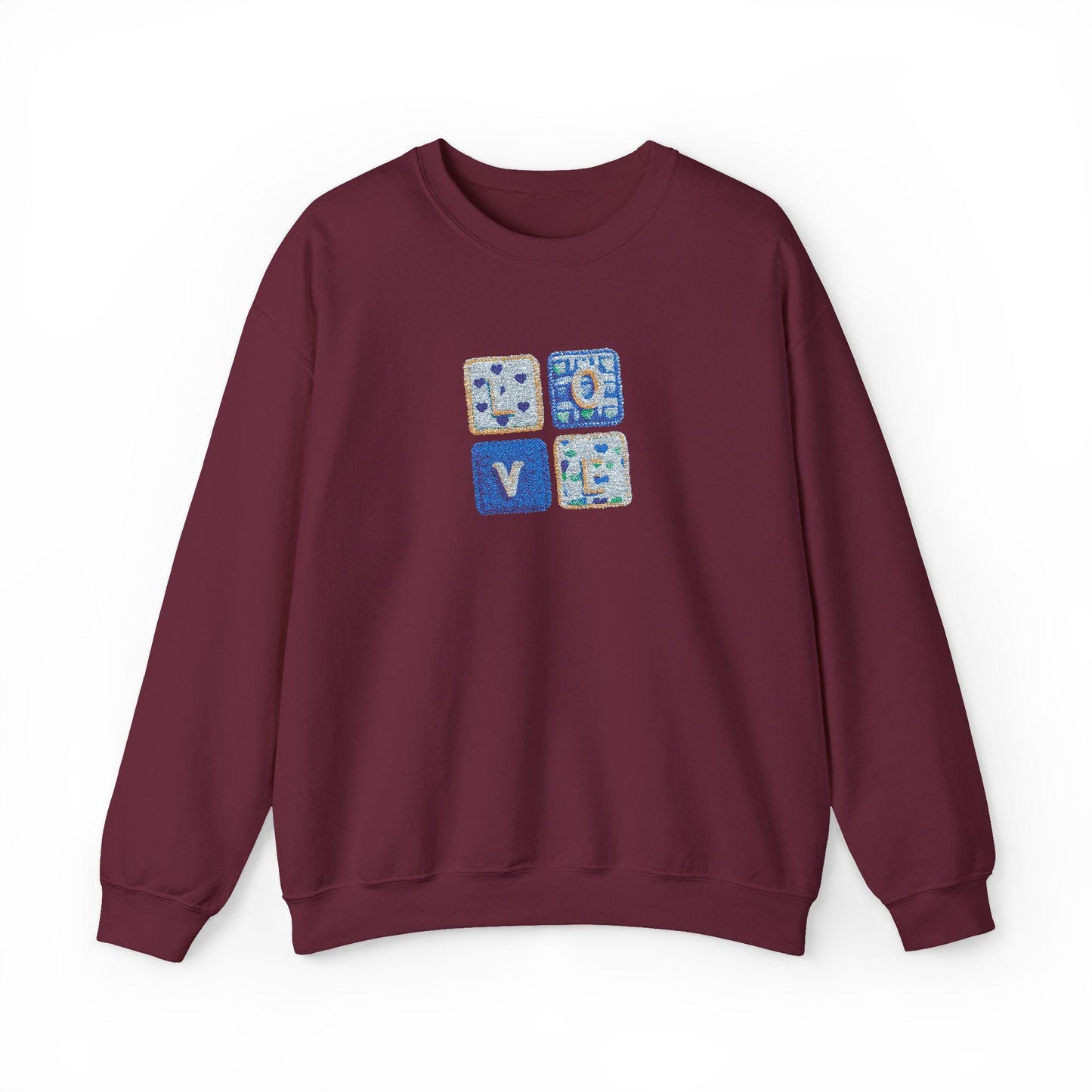 Love Png, Faux Yarn Sweatshirt |  Valentine Day sweatshirt |  Coquette Sweatshirt | Embroidery Sweatshirt |  Valentine Sweatshirt
