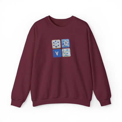 Love Png, Faux Yarn Sweatshirt |  Valentine Day sweatshirt |  Coquette Sweatshirt | Embroidery Sweatshirt |  Valentine Sweatshirt