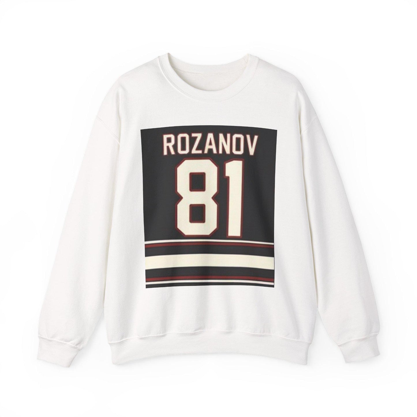 Rozanov 81 Hockey Jersey Sweatshirt | Retro Sports Number Crewneck | Heated Rivalry & Rozano Inspired Sweatshirt | Team Rozano Crewneck