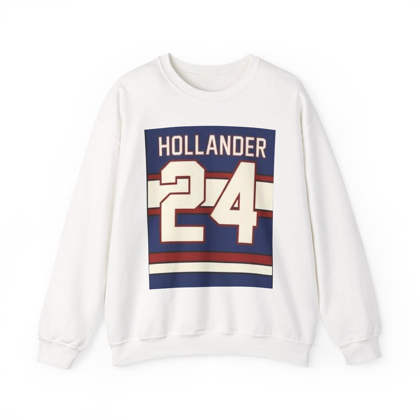 HOLLANDER 24 Jersey Number Sweatshirt | Heated Rivalry & Hollanov Inspired Acrylic Sweatshirts | Cozy Crewneck | Vintage-Inspired Sweatshirt