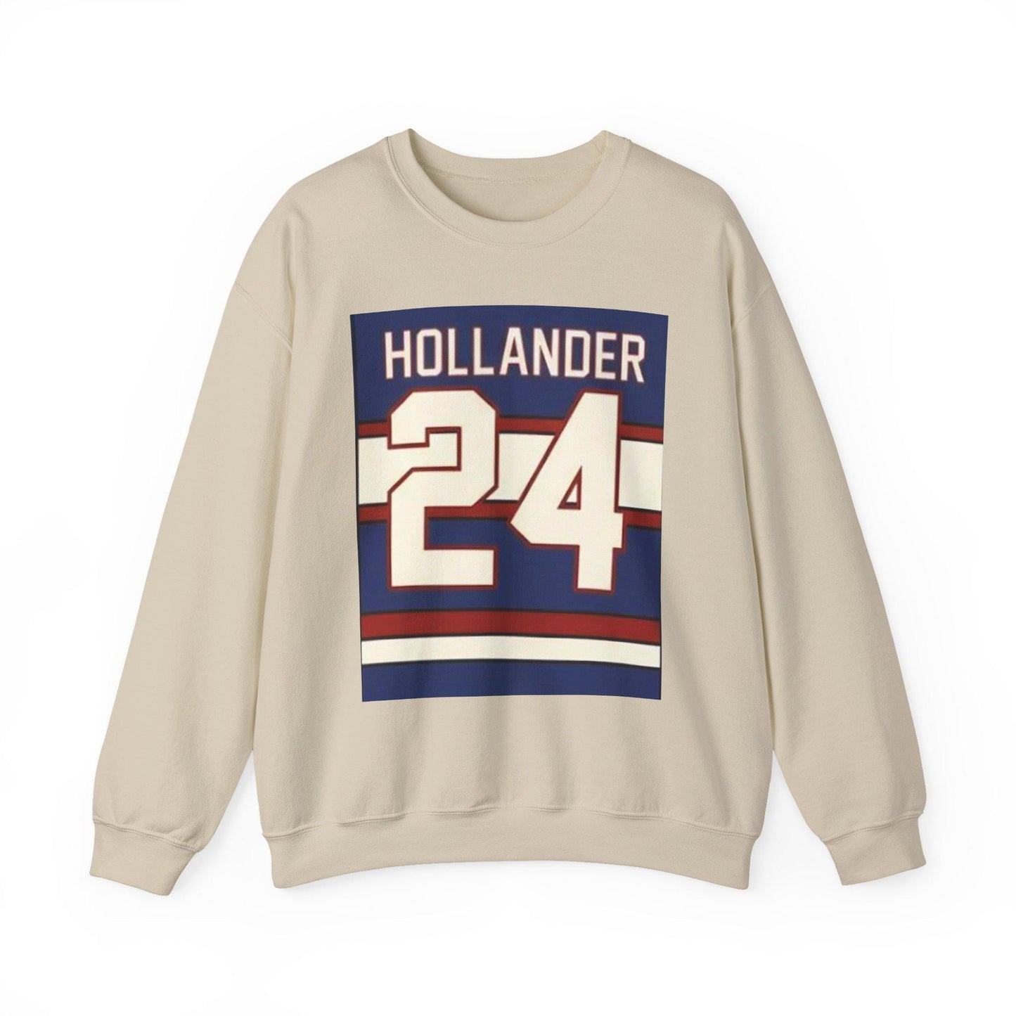 HOLLANDER 24 Jersey Number Sweatshirt | Heated Rivalry & Hollanov Inspired Acrylic Sweatshirts | Cozy Crewneck | Vintage-Inspired Sweatshirt