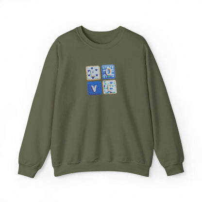 Love Png, Faux Yarn Sweatshirt |  Valentine Day sweatshirt |  Coquette Sweatshirt | Embroidery Sweatshirt |  Valentine Sweatshirt