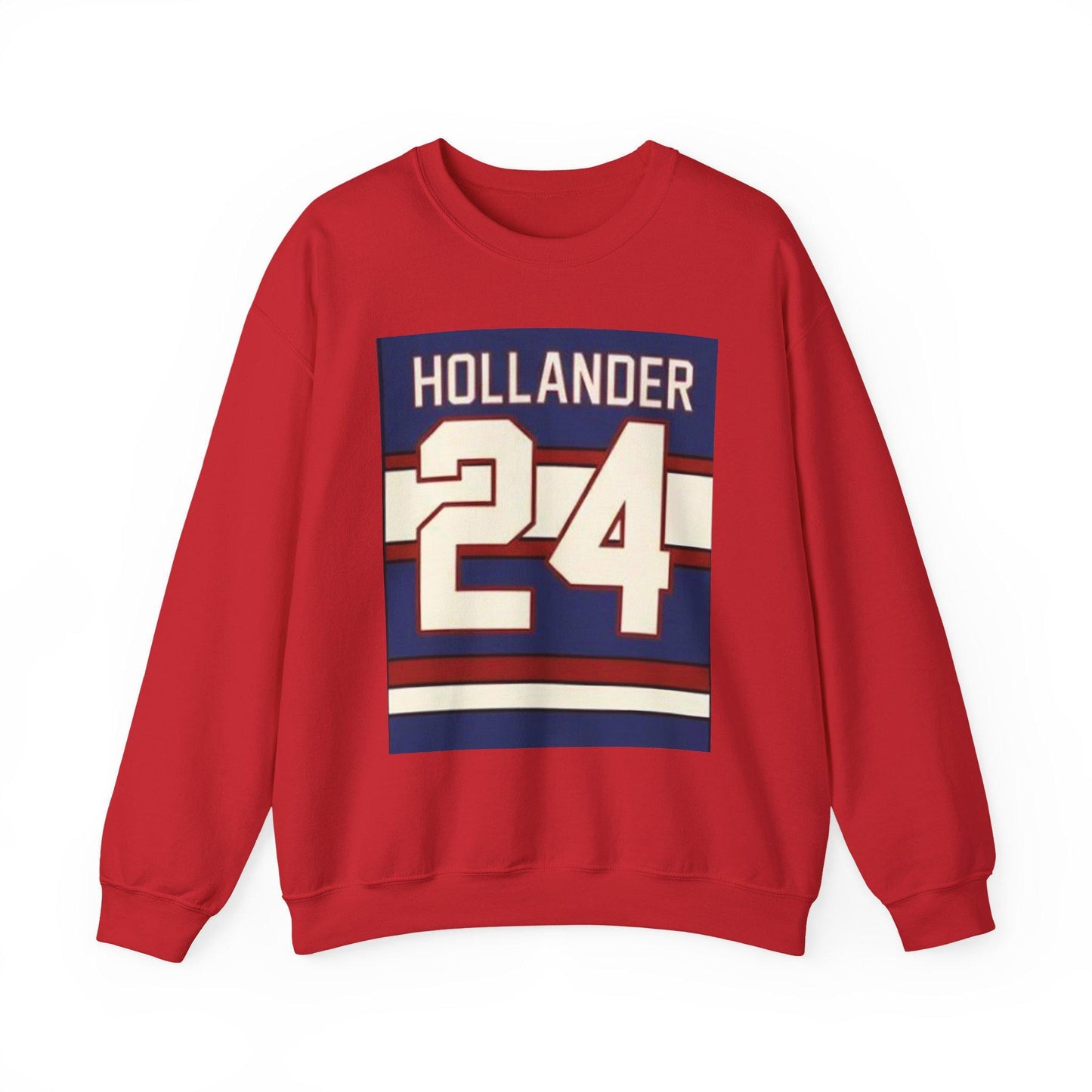 HOLLANDER 24 Jersey Number Sweatshirt | Heated Rivalry & Hollanov Inspired Acrylic Sweatshirts | Cozy Crewneck | Vintage-Inspired Sweatshirt
