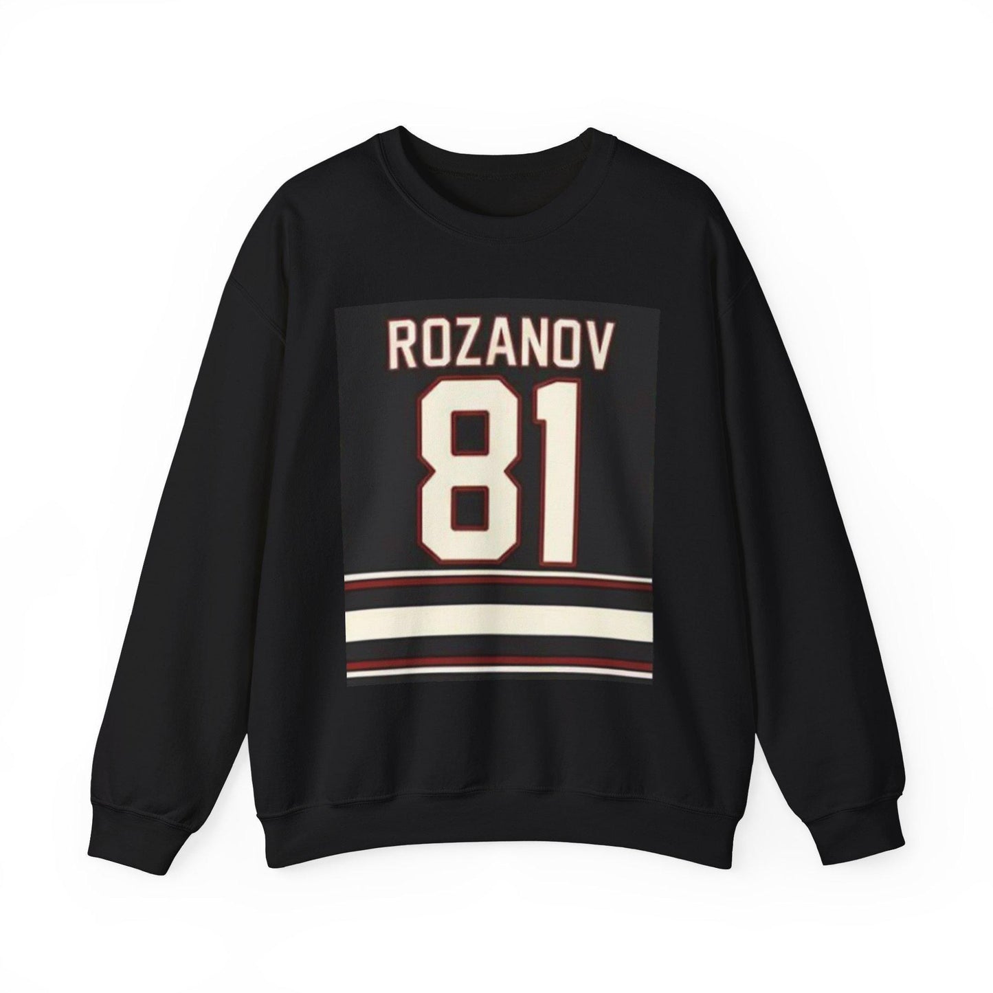 Rozanov 81 Hockey Jersey Sweatshirt | Retro Sports Number Crewneck | Heated Rivalry & Rozano Inspired Sweatshirt | Team Rozano Crewneck