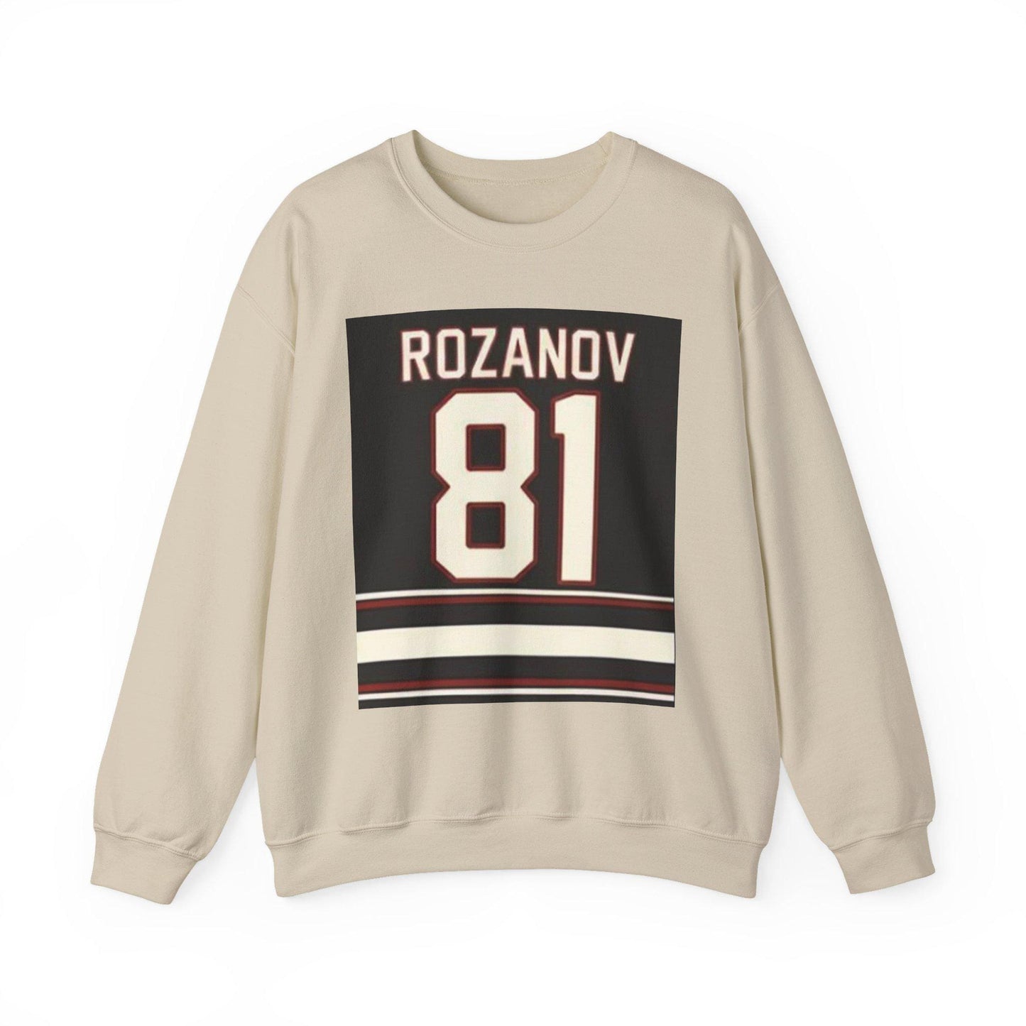 Rozanov 81 Hockey Jersey Sweatshirt | Retro Sports Number Crewneck | Heated Rivalry & Rozano Inspired Sweatshirt | Team Rozano Crewneck