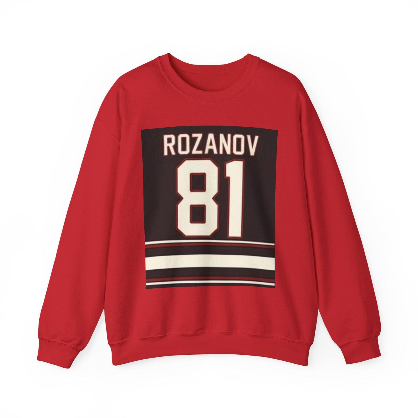 Rozanov 81 Hockey Jersey Sweatshirt | Retro Sports Number Crewneck | Heated Rivalry & Rozano Inspired Sweatshirt | Team Rozano Crewneck