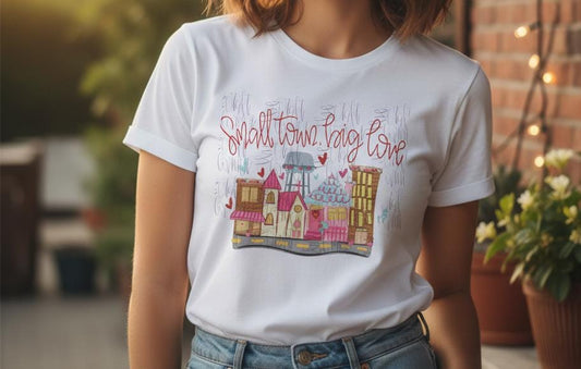 Small Town Valentines Tshirt |  V Day Tshirt |  February 14 Tshirt | Holiday Tshirt | Preppy Tshirt |  Love Tshirt |  Be Mine Tshirt
