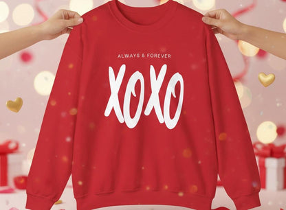 Always & Forever XOXO Sweatshirt | Valentine's Xoxo Crewneck | Xoxo Sweatshirt | Valentine Xoxo Gift