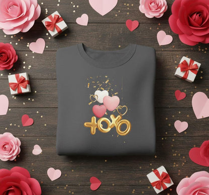 Valentine Xoxo sweatshirt | Xoxo Couquette | Unisex Xoxo Sweatshirt | Xoxo Sweatshirt | V Day Seerusucker Sweatshirt | Faux  Sweatshirt
