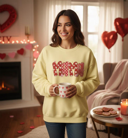 14 Feb |  Preppy Mama Valentine Glitter Sweatshirt | Mimi Nana Gigi Valentine Sweatshirt | Leopard Checkered Valentine | Heart Valentine
