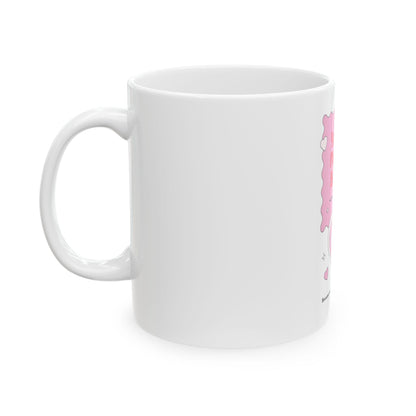 You Make My World Brighter Mug | Pink Heart Ceramic Coffee Cup