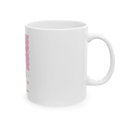 You Make My World Brighter Mug | Pink Heart Ceramic Coffee Cup