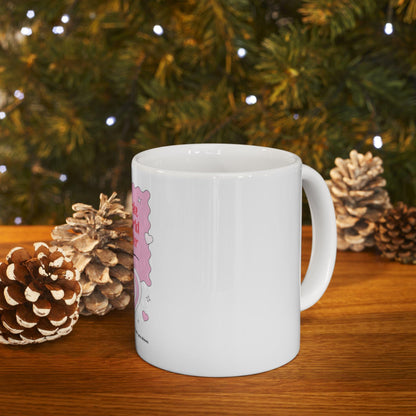 You Make My World Brighter Mug | Pink Heart Ceramic Coffee Cup