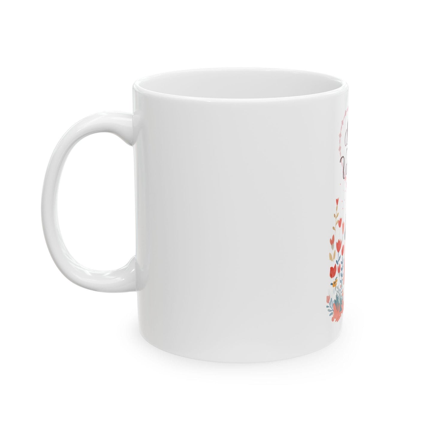 Be My Valentine couple illustration Mug | Valentine's Day ceramic mug