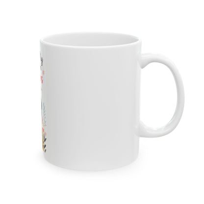 You're My Calm in The Chaos mug | illustrated couple floral design