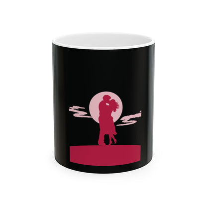 Romantic Couple Silhouette Mug | Ceramic Coffee Cup