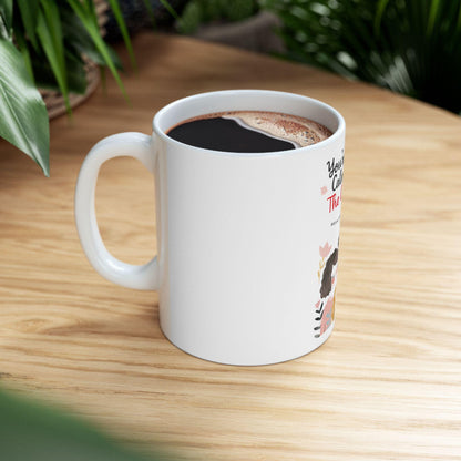 You're My Calm in The Chaos mug | illustrated couple floral design