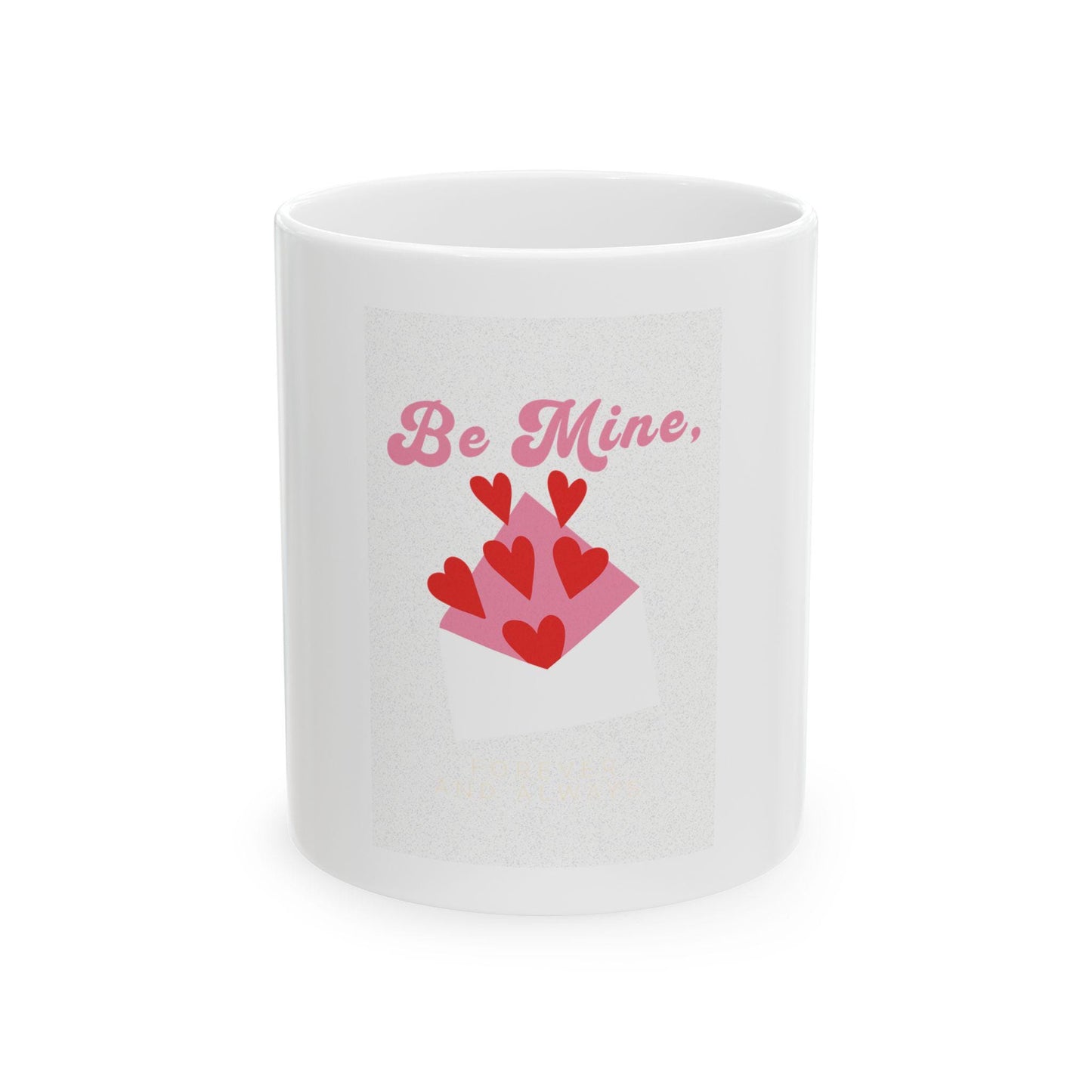 Be Mine Heart Envelope Mug | Valentine Ceramic Mug