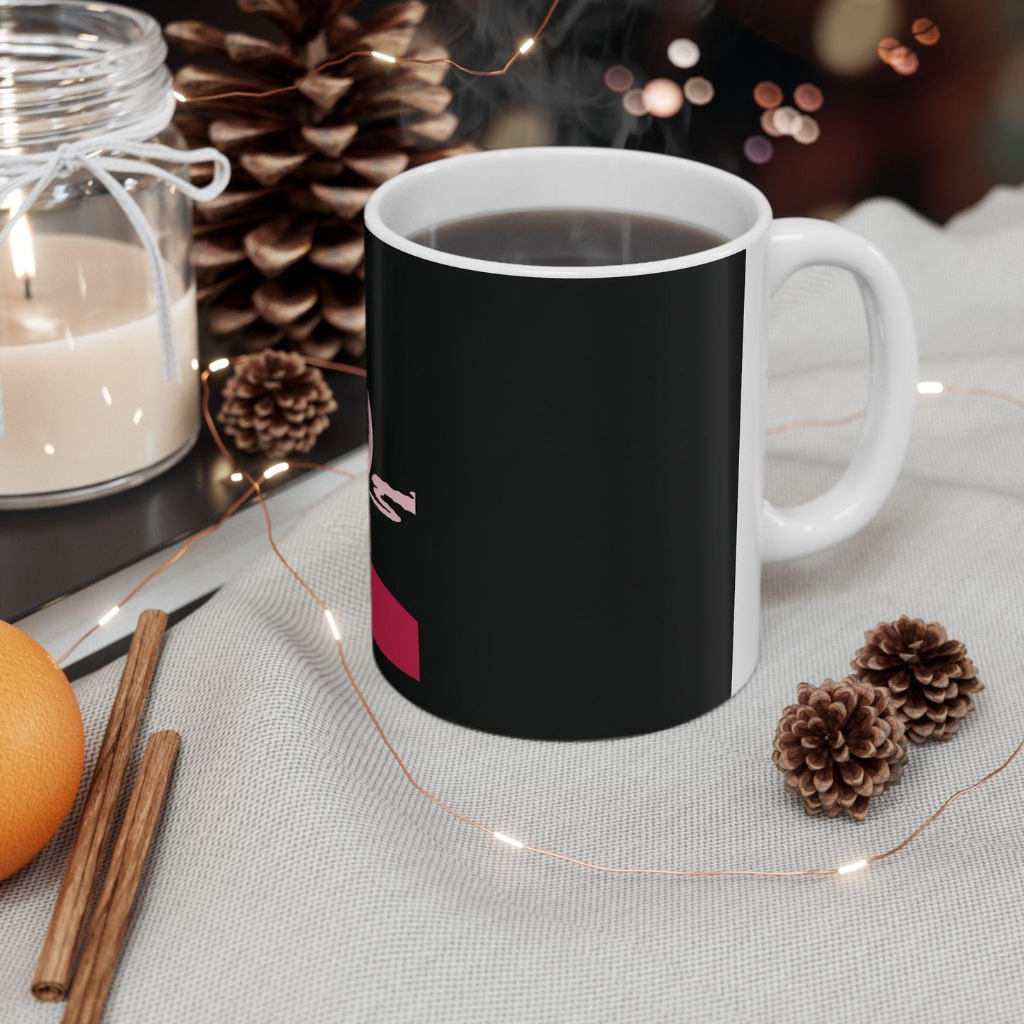 Romantic Couple Silhouette Mug | Ceramic Coffee Cup
