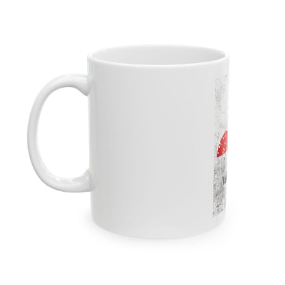 Valentine Ladybug Illustration Mug | Ceramic Coffee Cup