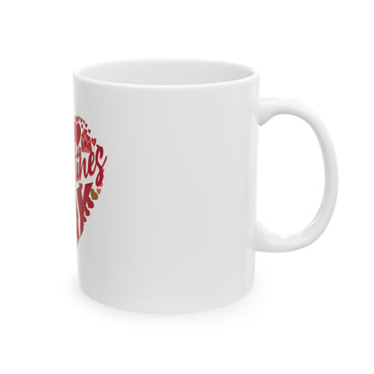 Happy Valentines Day heart design Mug | Ceramic Valentine coffee cup