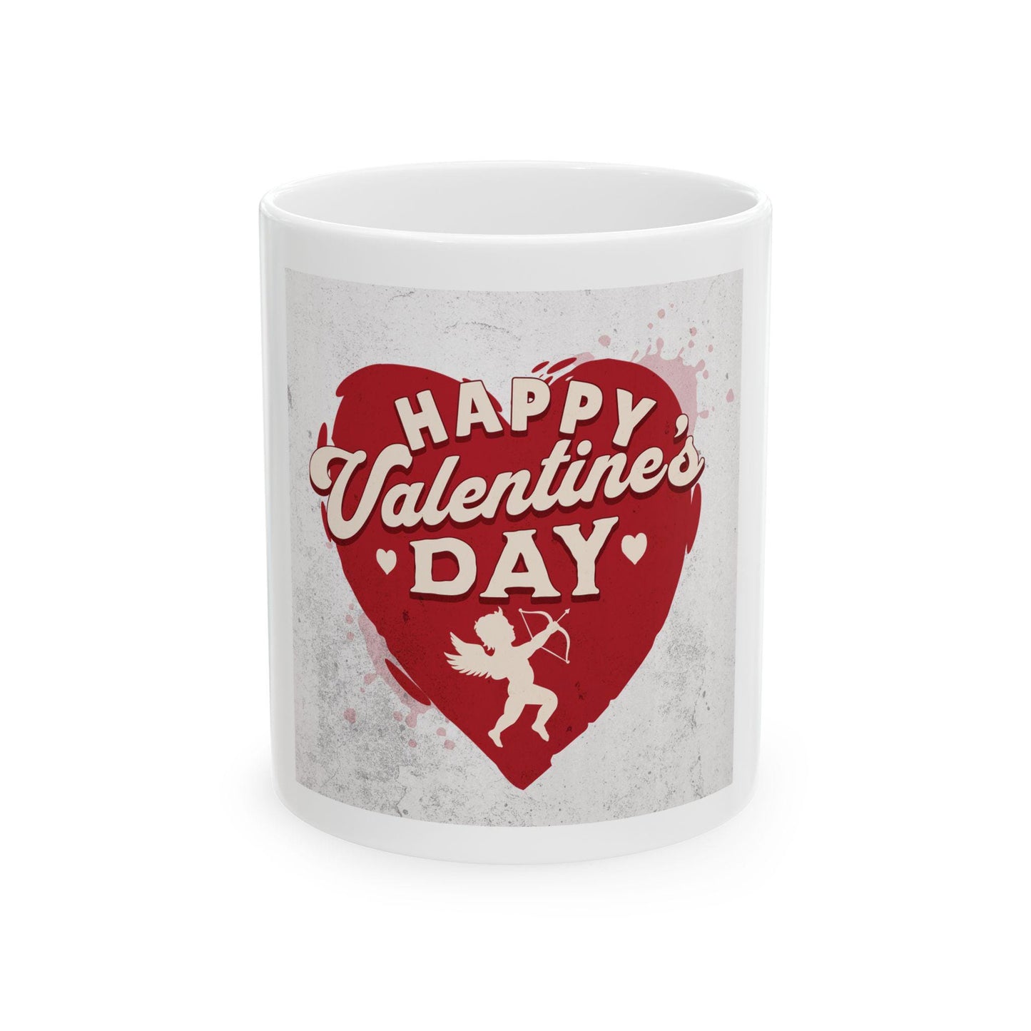 Happy Valentines Day heart cupid Mug | Valentine coffee cup