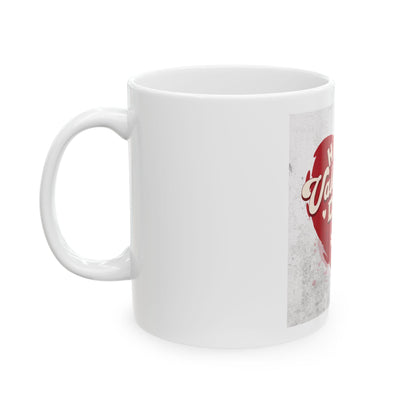 Happy Valentines Day heart cupid Mug | Valentine coffee cup