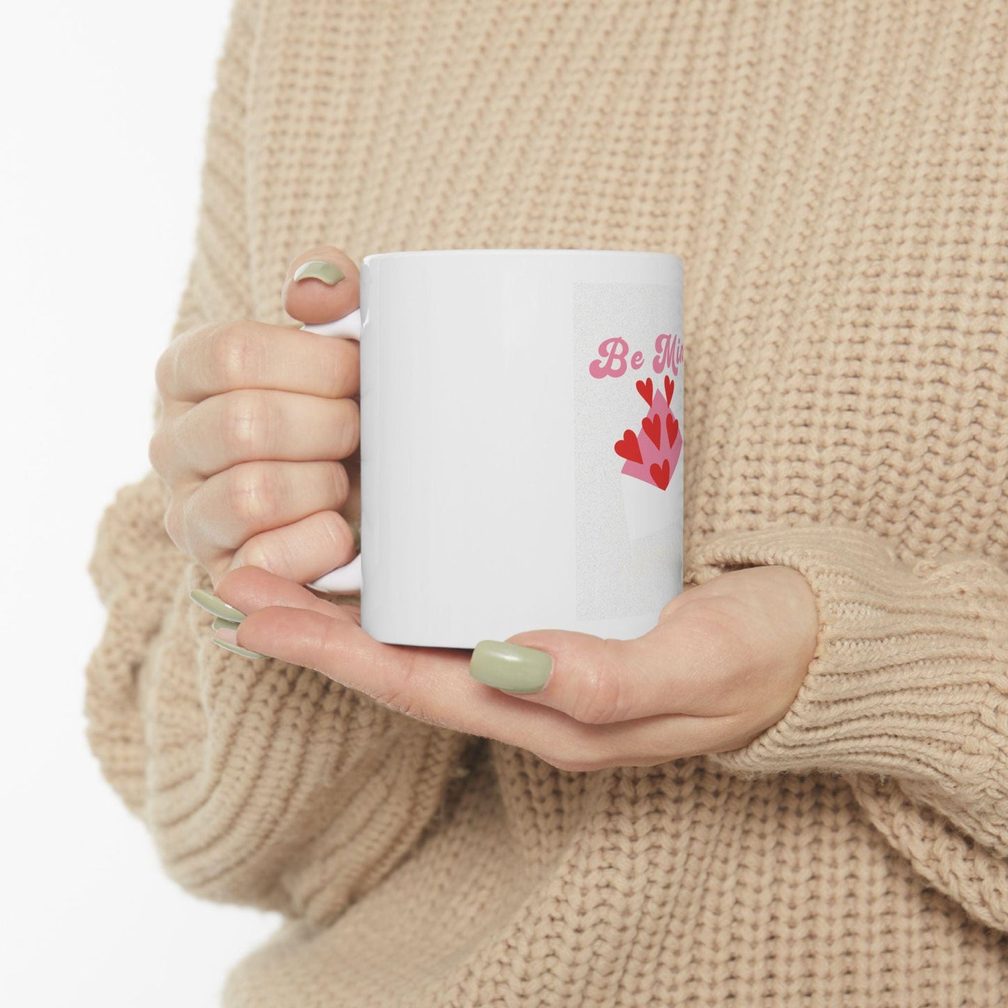 Be Mine Heart Envelope Mug | Valentine Ceramic Mug