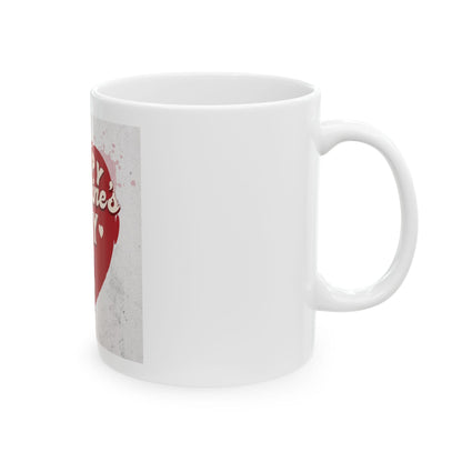 Happy Valentines Day heart cupid Mug | Valentine coffee cup