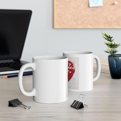 Happy Valentines Day heart cupid Mug | Valentine coffee cup