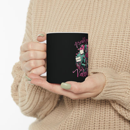 Gothic Grim Reaper Valentine Mug | Dark Humor Ceramic Cup